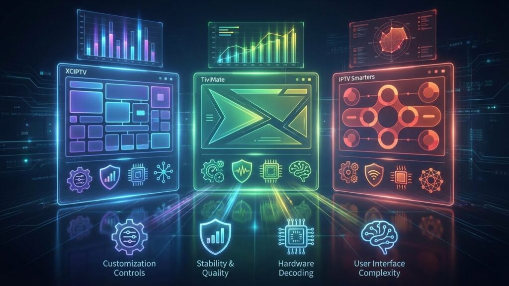 XCIPTV Vs. Alternative IPTV Players